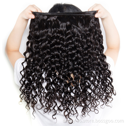 Hot selling 100% brazilian human hair wet and wavy hair weave 10 bundles natural water wave virgin hair extensions